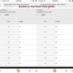 burberry belt two sided with horse buckles|burberry belt size chart.